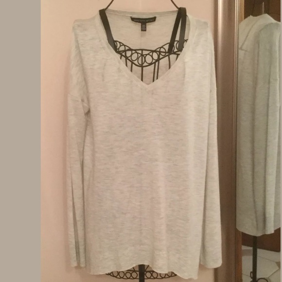 Saks Fifth Avenue Sweaters - Saks grey tissue wool/ cashmere blend sweater M